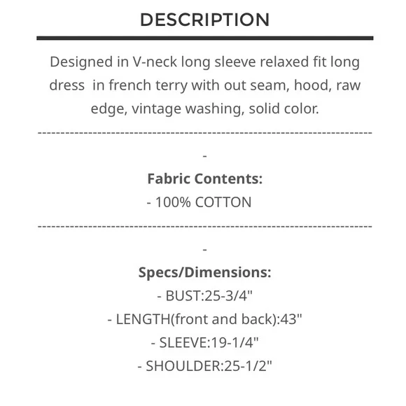 11 $38 start 1 left ❤️POL VINTAGE WASHED HOODED DRESS - Picture 5 of 5